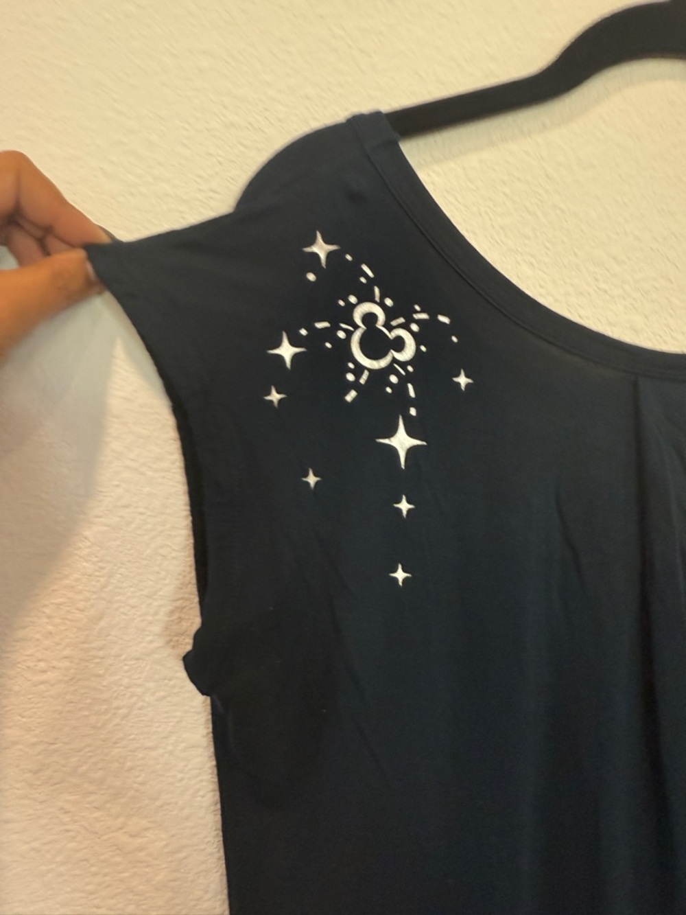 Disneyland 65th Anniversary Navy Blue Top Size Small Retro Happiest Place - Picture 5 of 7
